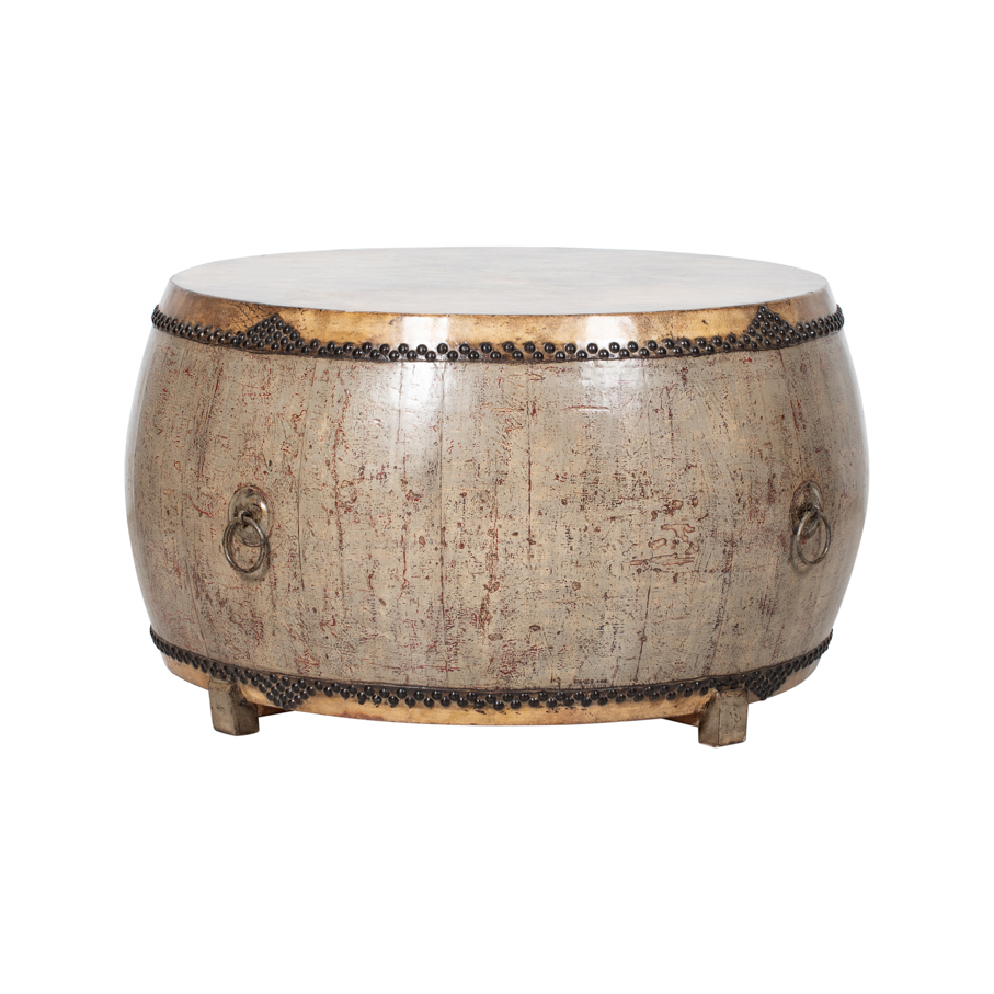 Tambor antiguo gris