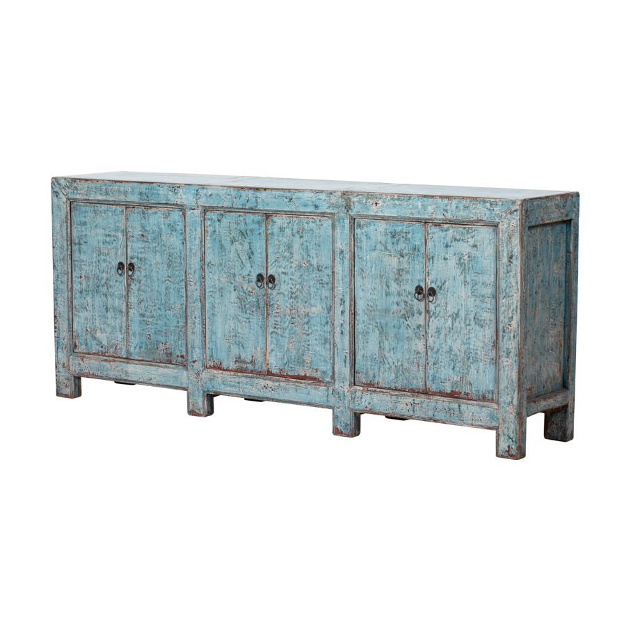 Cómoda azul 6 puertas