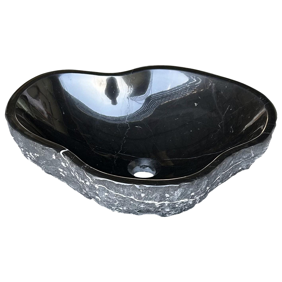 Lavabo irregular negro