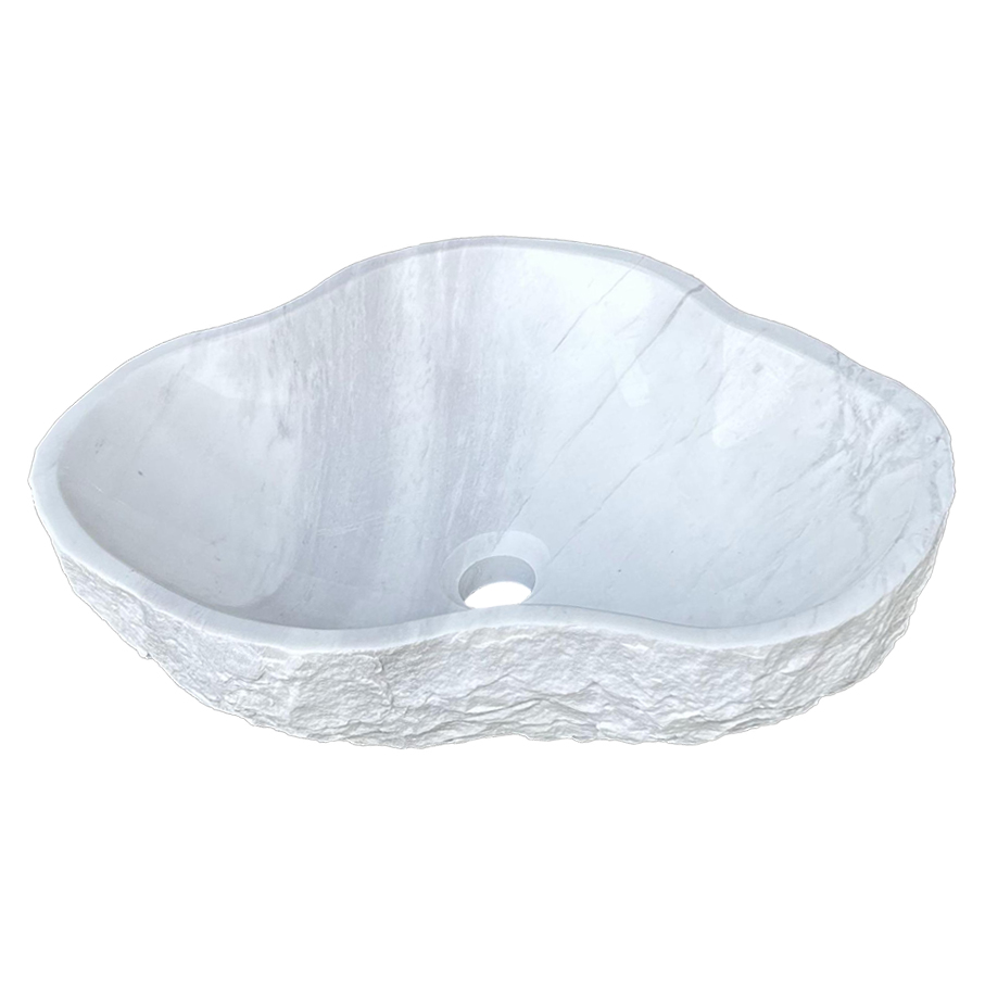 Lavabo irregular blanco