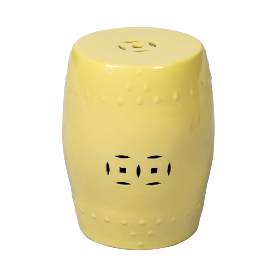 Taburete cerámica amarillo